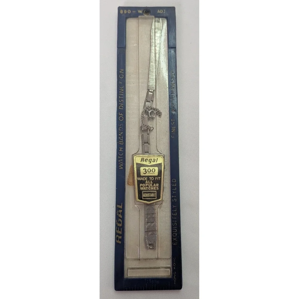 Regal 300 Watch Band Womens Adjustable Silver Vintage Expansion Strap Hong Kong